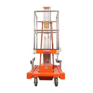 Aluminum Alloy Single Mast Lift Hydraulic Aerial Work Platform