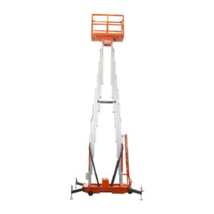 4m OEM Double Portable Vertical Hydraulic Ladder Electric Mast Lift Factory