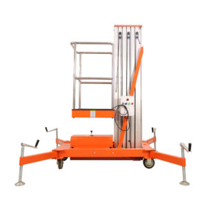 4m-12m Single Mast Lift Vertical Aerial Platform Hydraulic Aluminum Lift