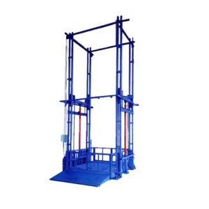 Heavy duty guide rail hdraulic warehouse cargo lift price